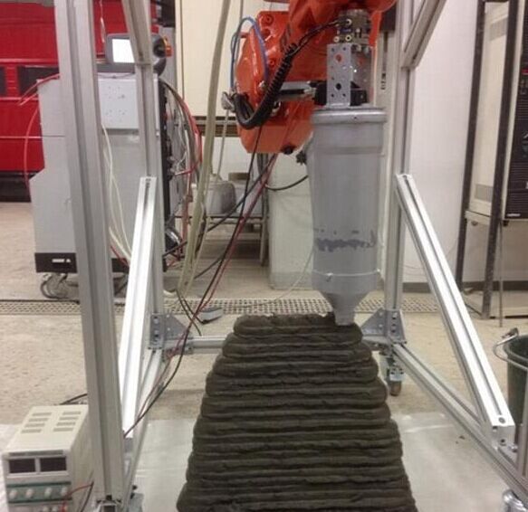 混凝土、混凝土3D打印機、可移動混凝土3D打印機