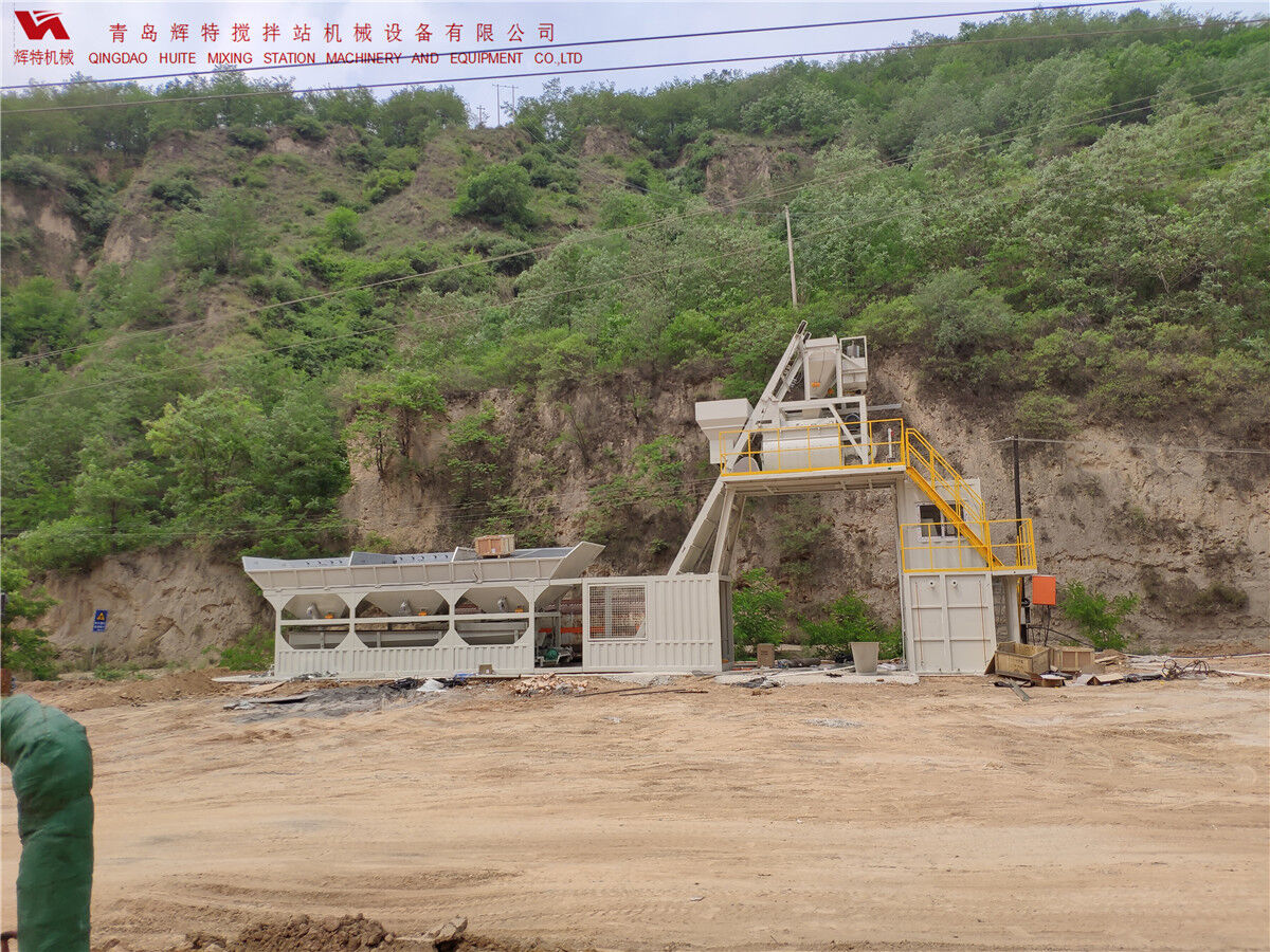 青島輝特機(jī)械 HZM75免基礎(chǔ)攪拌站模塊化設(shè)計(jì)，安裝快捷