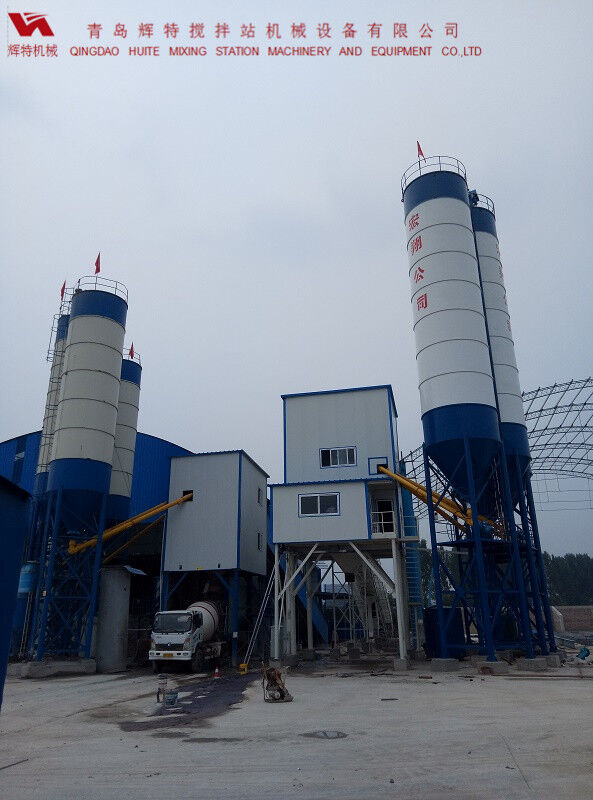 輝特混凝土攪拌站HZS120---直觀的操作畫面，簡單易懂