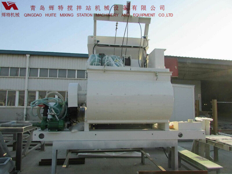 JS750攪拌臂采用偏心式設(shè)計，延長使用壽命，青島輝特機械