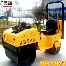 機會難得！座駕式1.5噸壓路機 1.5噸雙鋼輪震動壓路機 溝槽回填土壓實機