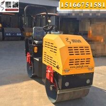 造型新穎！座駕式1噸壓路機 全液壓雙鋼輪振動壓路機 小型壓路機