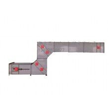 Z型提升機(jī)，進(jìn)料輸送卸料全過(guò)程，對(duì)物體本身無(wú)破損，降低廢品率